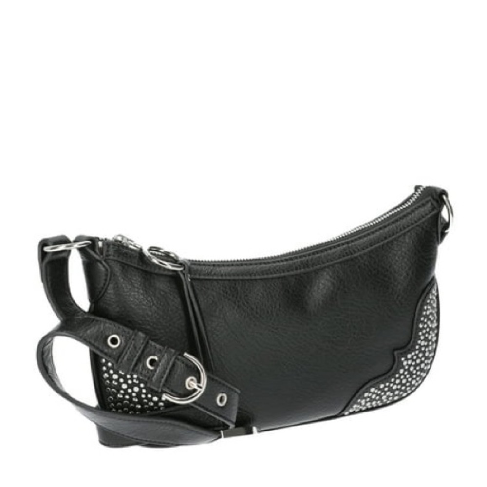 Jessica Simpson Women's Jessie Faux Leather Shoulder Handbag Meteorite NWT - Picture 4 of 4